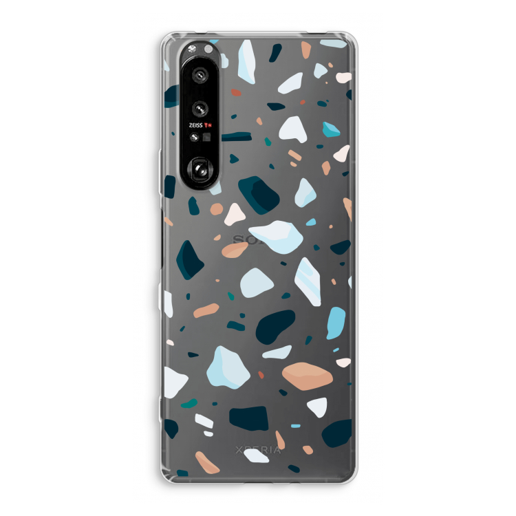 Terrazzo N°13: Sony Xperia 1 III Transparant Hoesje