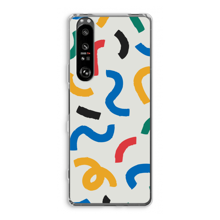 Illustratieve pop 2: Sony Xperia 1 III Transparant Hoesje
