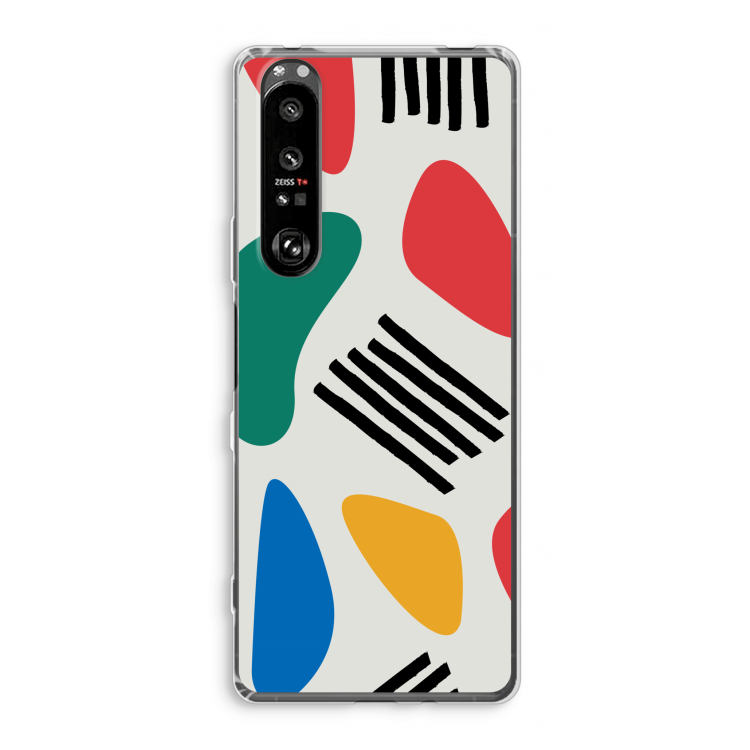 Illustratieve pop 1: Sony Xperia 1 III Transparant Hoesje