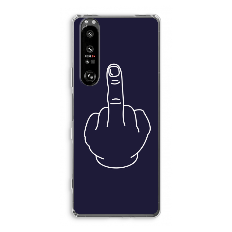 F**k U: Sony Xperia 1 III Transparant Hoesje