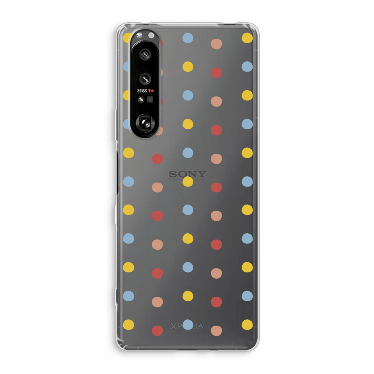 Bollen: Sony Xperia 1 III Transparant Hoesje