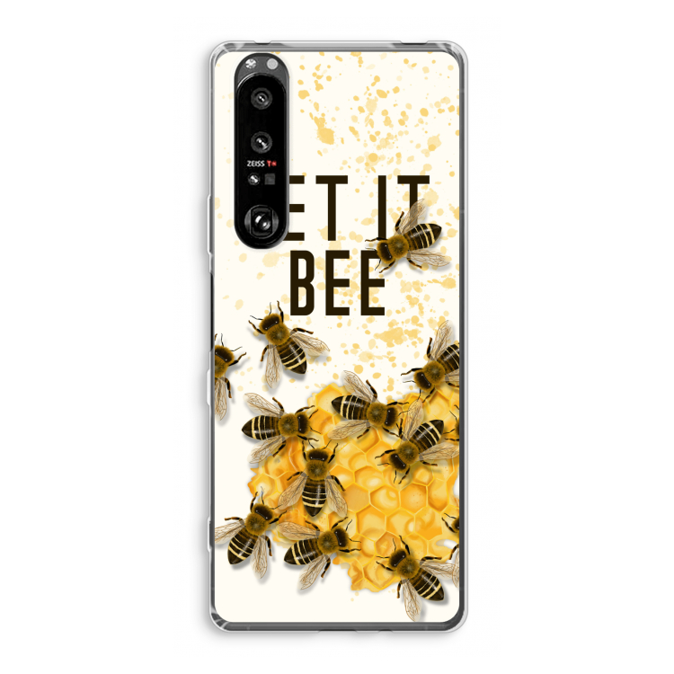 Let it bee: Sony Xperia 1 III Transparant Hoesje