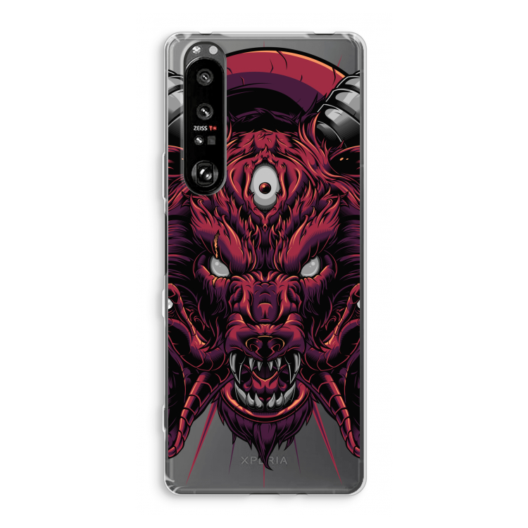 Hell Hound and Serpents: Sony Xperia 1 III Transparant Hoesje