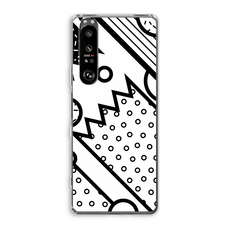 Pop Art #4: Sony Xperia 1 III Transparant Hoesje