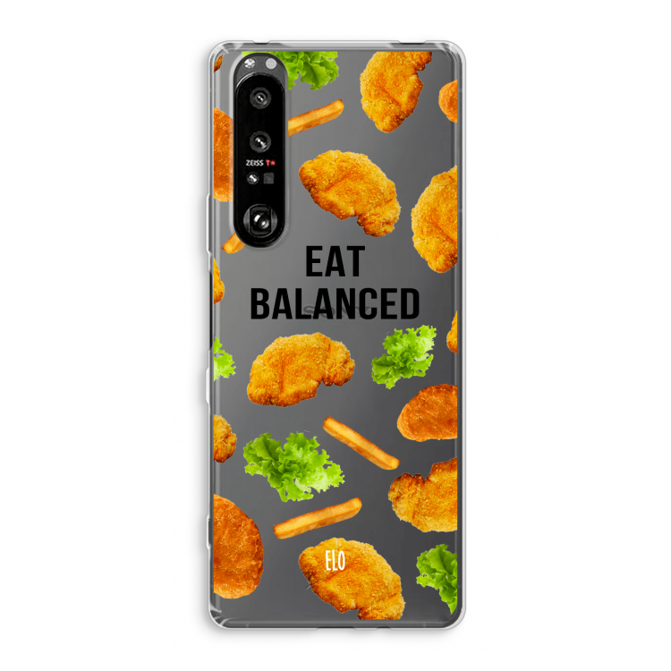 Eat Balanced: Sony Xperia 1 III Transparant Hoesje
