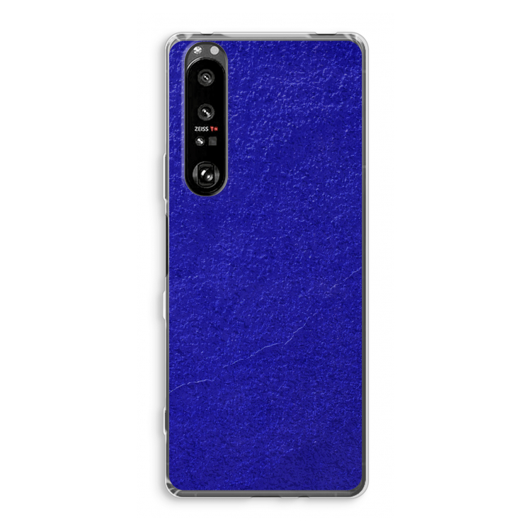 Majorelle Blue: Sony Xperia 1 III Transparant Hoesje