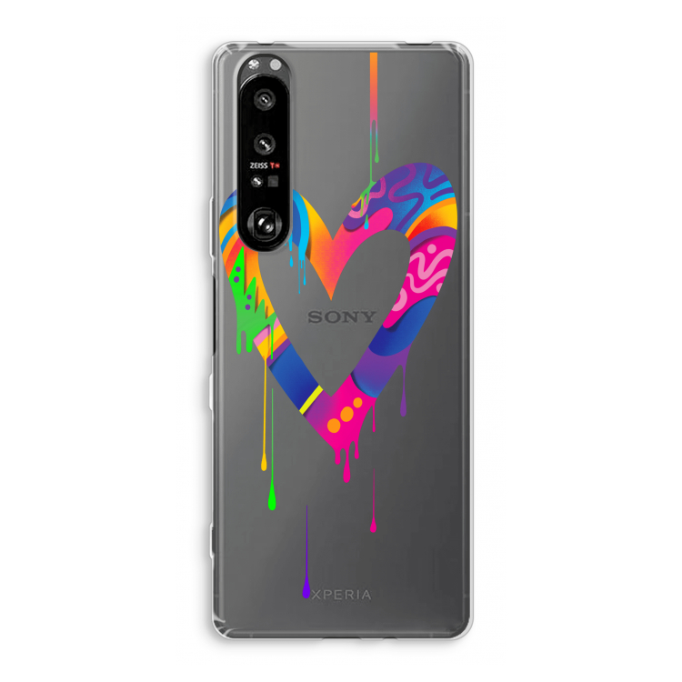 Melts My Heart: Sony Xperia 1 III Transparant Hoesje