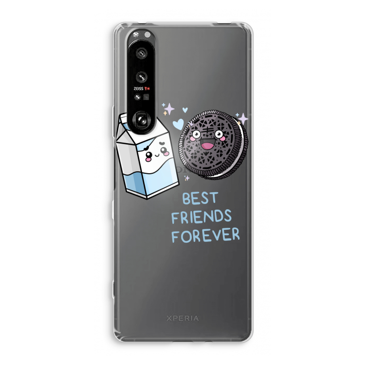 Best Friend Forever: Sony Xperia 1 III Transparant Hoesje