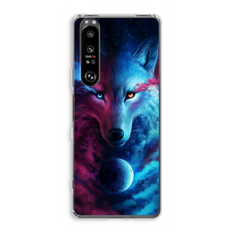 Where Light And Dark Meet: Sony Xperia 1 III Transparant Hoesje