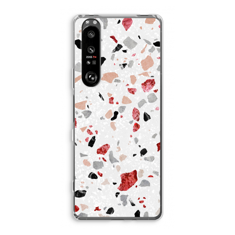 Terrazzo N°12: Sony Xperia 1 III Transparant Hoesje