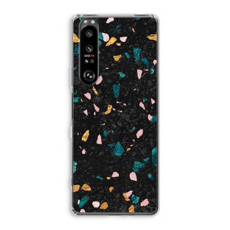 Terrazzo N°10: Sony Xperia 1 III Transparant Hoesje