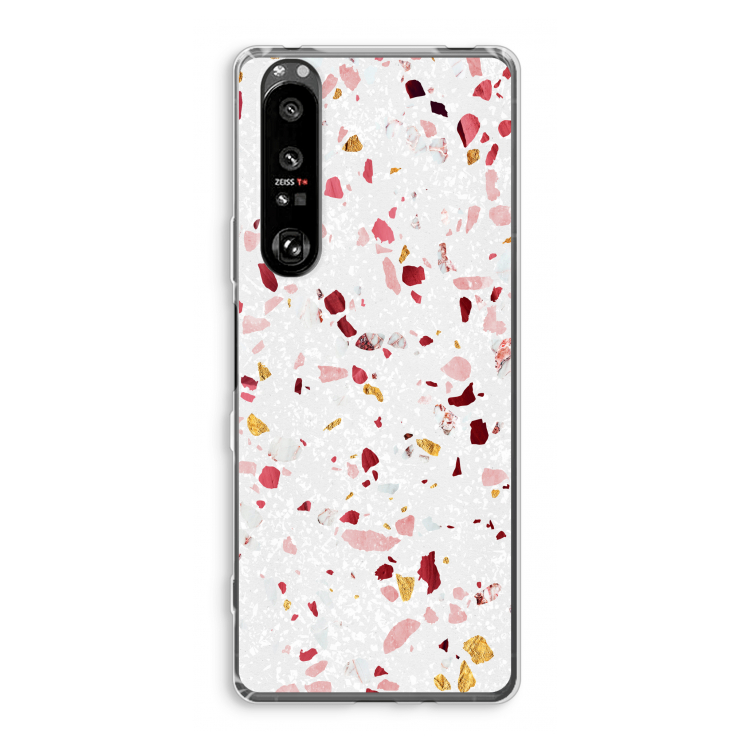 Terrazzo N°9: Sony Xperia 1 III Transparant Hoesje