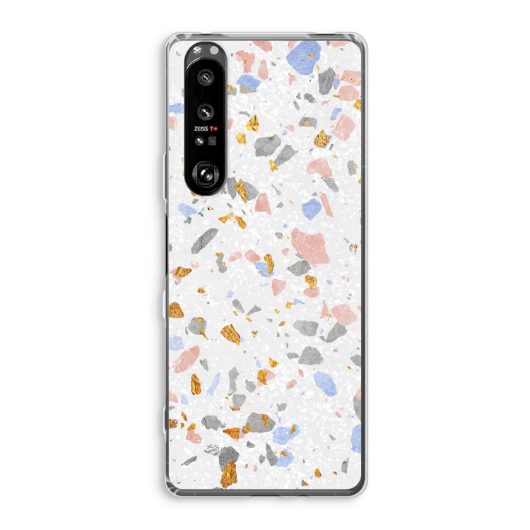 Terrazzo N°8: Sony Xperia 1 III Transparant Hoesje