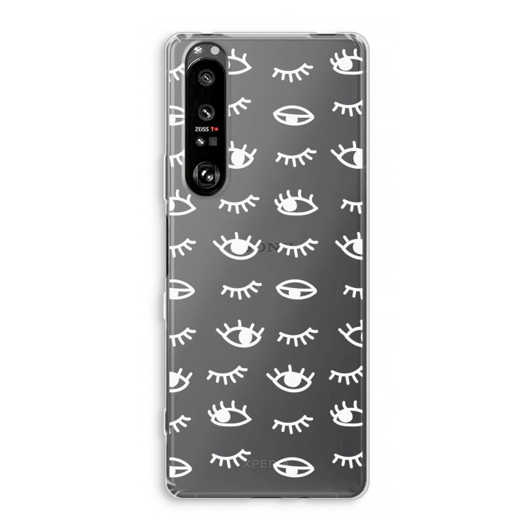 Eye pattern #3: Sony Xperia 1 III Transparant Hoesje