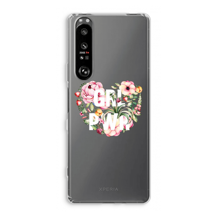 GRL PWR Flower: Sony Xperia 1 III Transparant Hoesje