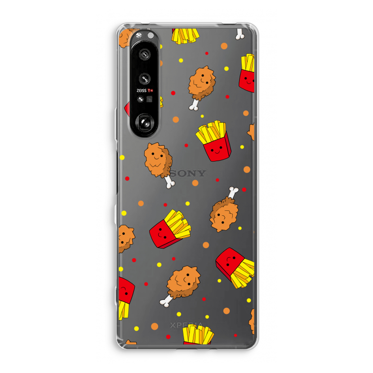 Chicken 'n Fries: Sony Xperia 1 III Transparant Hoesje