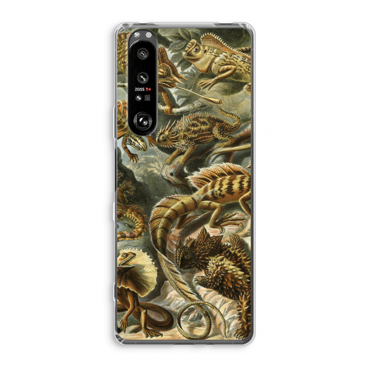 Haeckel Lacertilia: Sony Xperia 1 III Transparant Hoesje