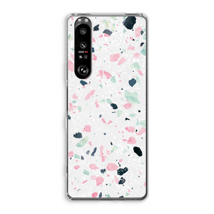 Terrazzo N°3: Sony Xperia 1 III Transparant Hoesje