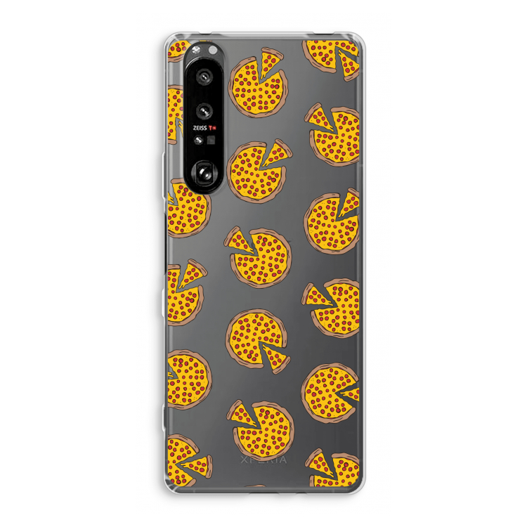 You Had Me At Pizza: Sony Xperia 1 III Transparant Hoesje