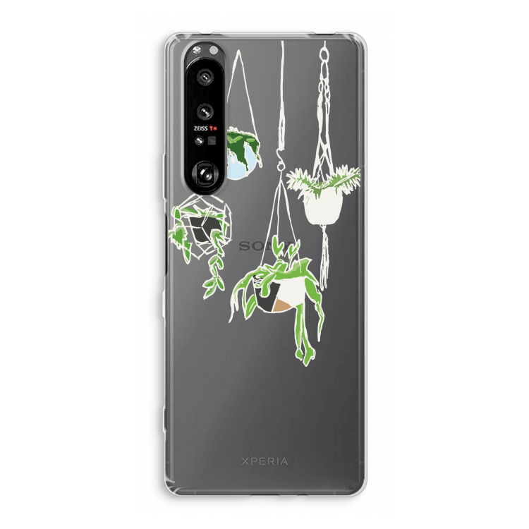 Hang In There: Sony Xperia 1 III Transparant Hoesje
