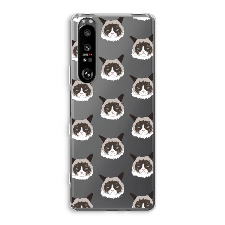 It's a Purrr Case: Sony Xperia 1 III Transparant Hoesje