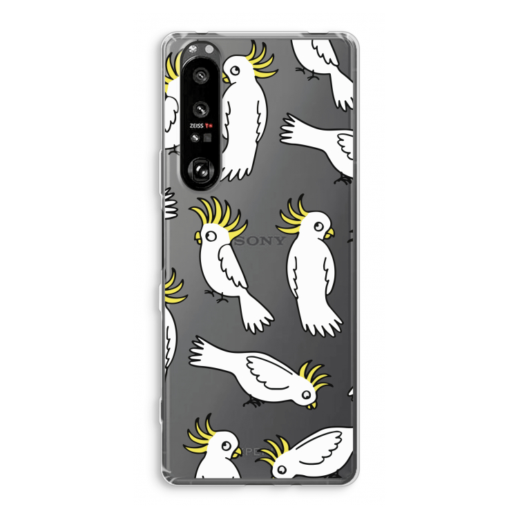 Papegaai: Sony Xperia 1 III Transparant Hoesje