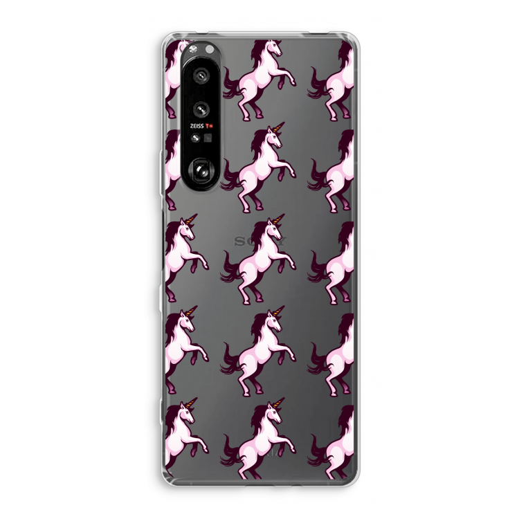 Musketon Unicorn: Sony Xperia 1 III Transparant Hoesje