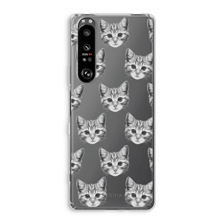 Kitten: Sony Xperia 1 III Transparant Hoesje