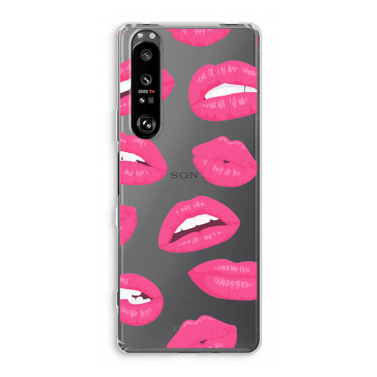 Bite my lip: Sony Xperia 1 III Transparant Hoesje