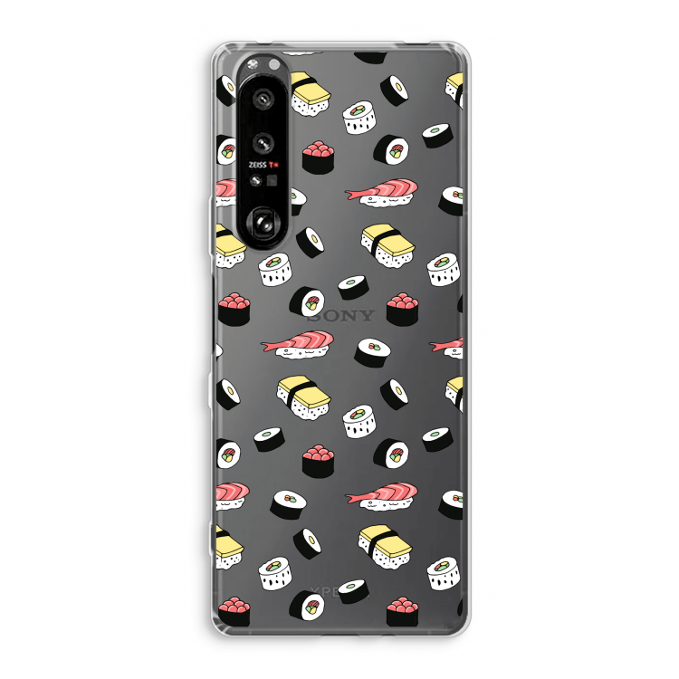 Sushi time: Sony Xperia 1 III Transparant Hoesje