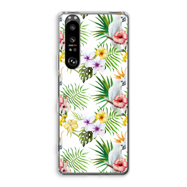 Gele kuif: Sony Xperia 1 III Transparant Hoesje