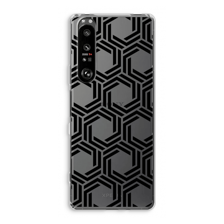 Geometrisch patroon: Sony Xperia 1 III Transparant Hoesje