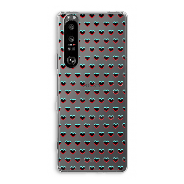 Hartjes: Sony Xperia 1 III Transparant Hoesje