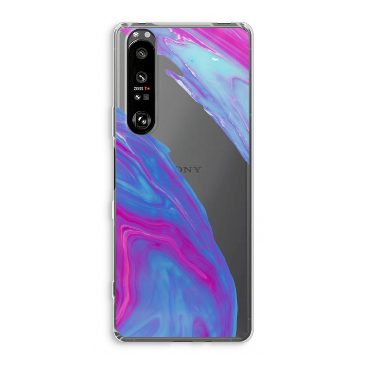 Zweverige regenboog: Sony Xperia 1 III Transparant Hoesje