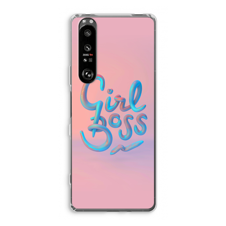 Girl boss: Sony Xperia 1 III Transparant Hoesje