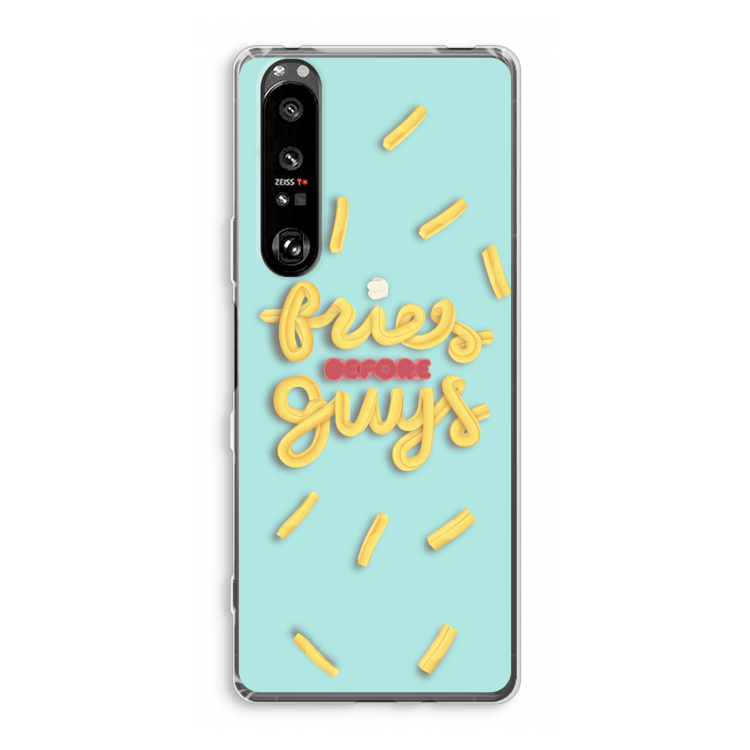 Always fries: Sony Xperia 1 III Transparant Hoesje