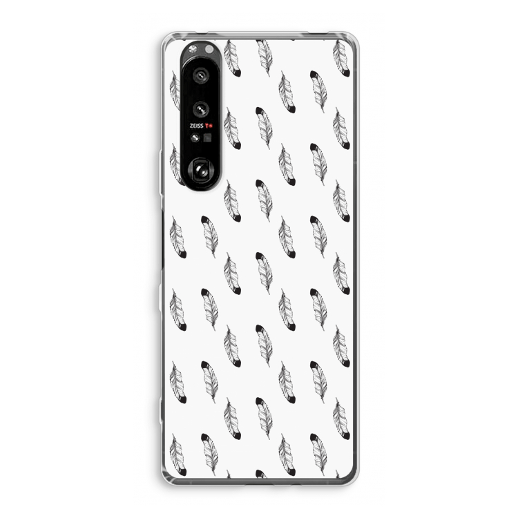 Pluimen: Sony Xperia 1 III Transparant Hoesje