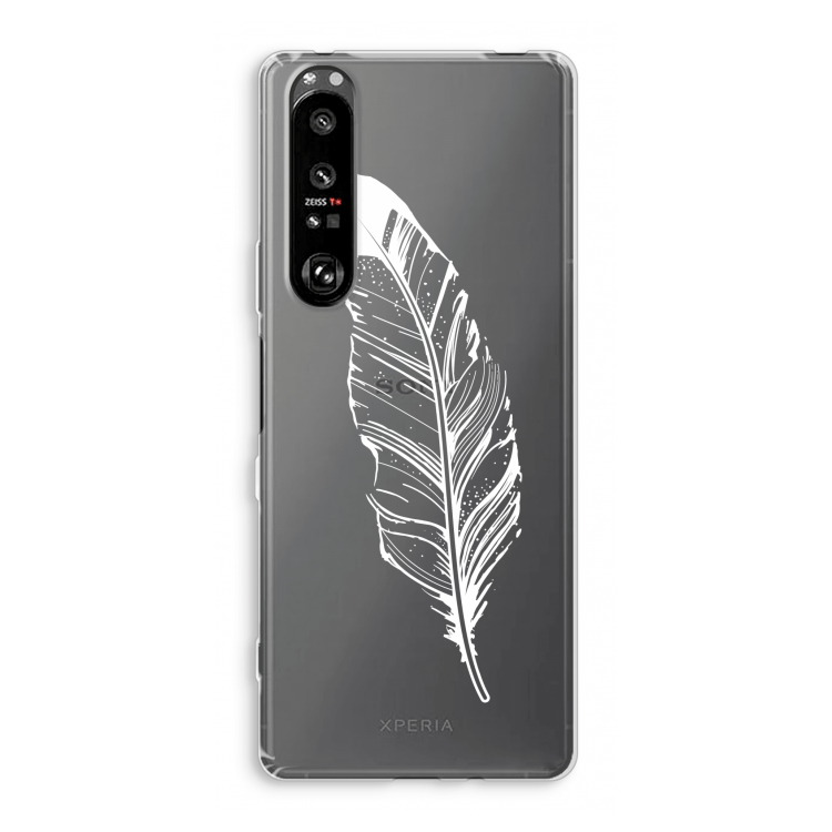 Pluim: Sony Xperia 1 III Transparant Hoesje
