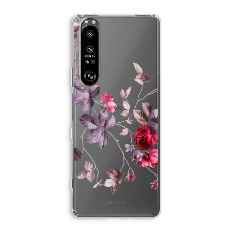 Mooie bloemen: Sony Xperia 1 III Transparant Hoesje