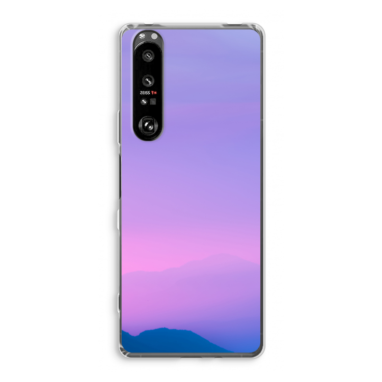Sunset pastel: Sony Xperia 1 III Transparant Hoesje