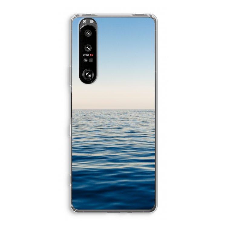Water horizon: Sony Xperia 1 III Transparant Hoesje