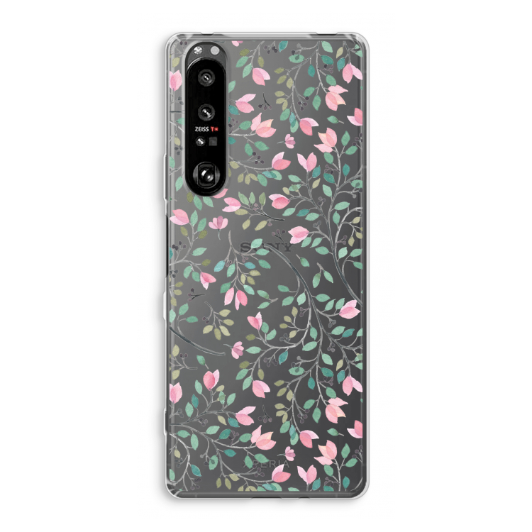 Sierlijke bloemen: Sony Xperia 1 III Transparant Hoesje