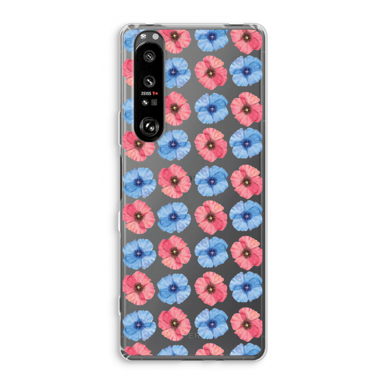 Klaproosjes: Sony Xperia 1 III Transparant Hoesje