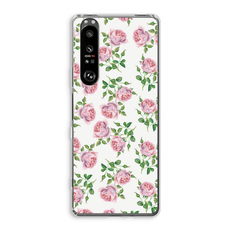 Kleine roosjes: Sony Xperia 1 III Transparant Hoesje