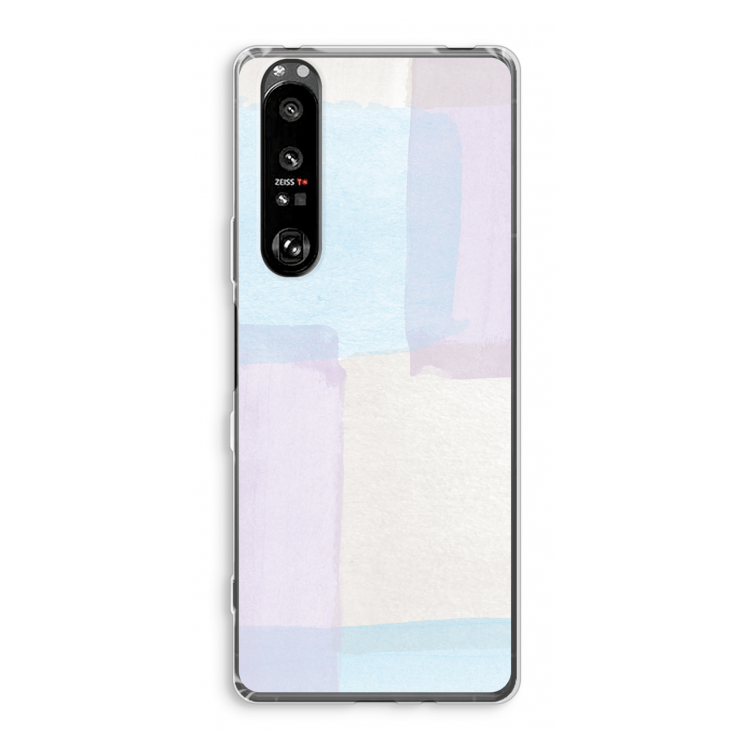 Square pastel: Sony Xperia 1 III Transparant Hoesje