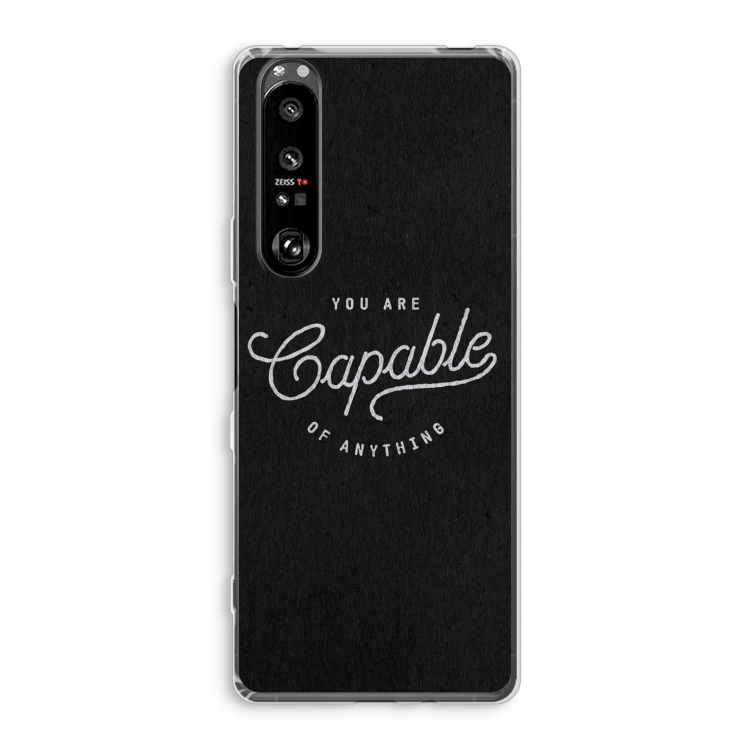 Capable: Sony Xperia 1 III Transparant Hoesje