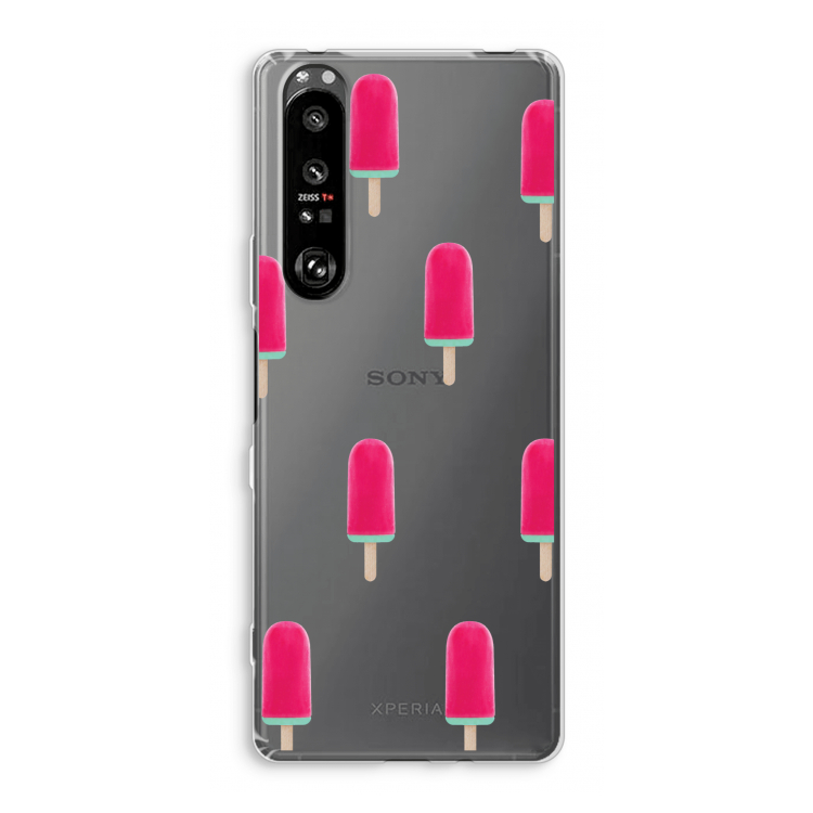 Waterijsje: Sony Xperia 1 III Transparant Hoesje