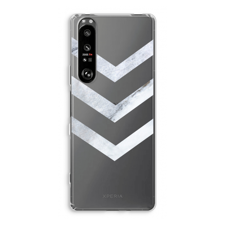 Marmeren pijlen: Sony Xperia 1 III Transparant Hoesje