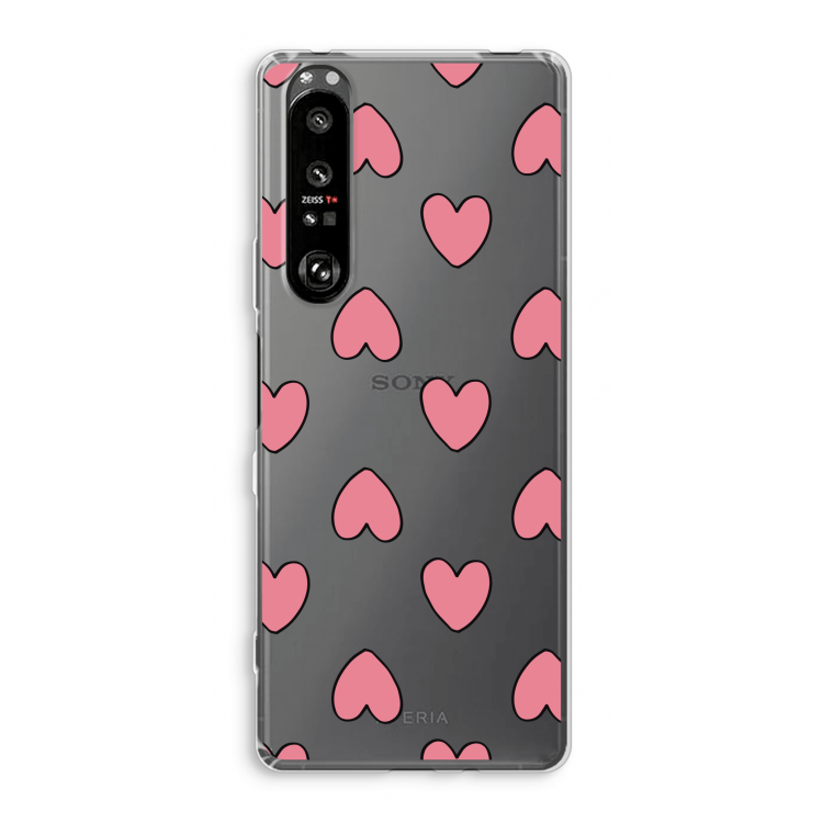 Ondersteboven verliefd: Sony Xperia 1 III Transparant Hoesje