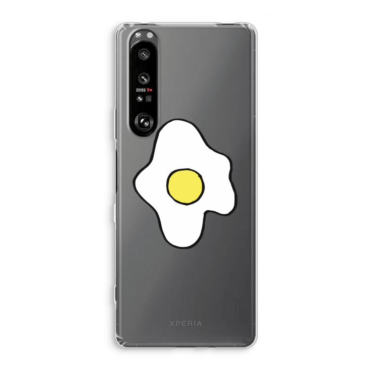 Spiegelei: Sony Xperia 1 III Transparant Hoesje